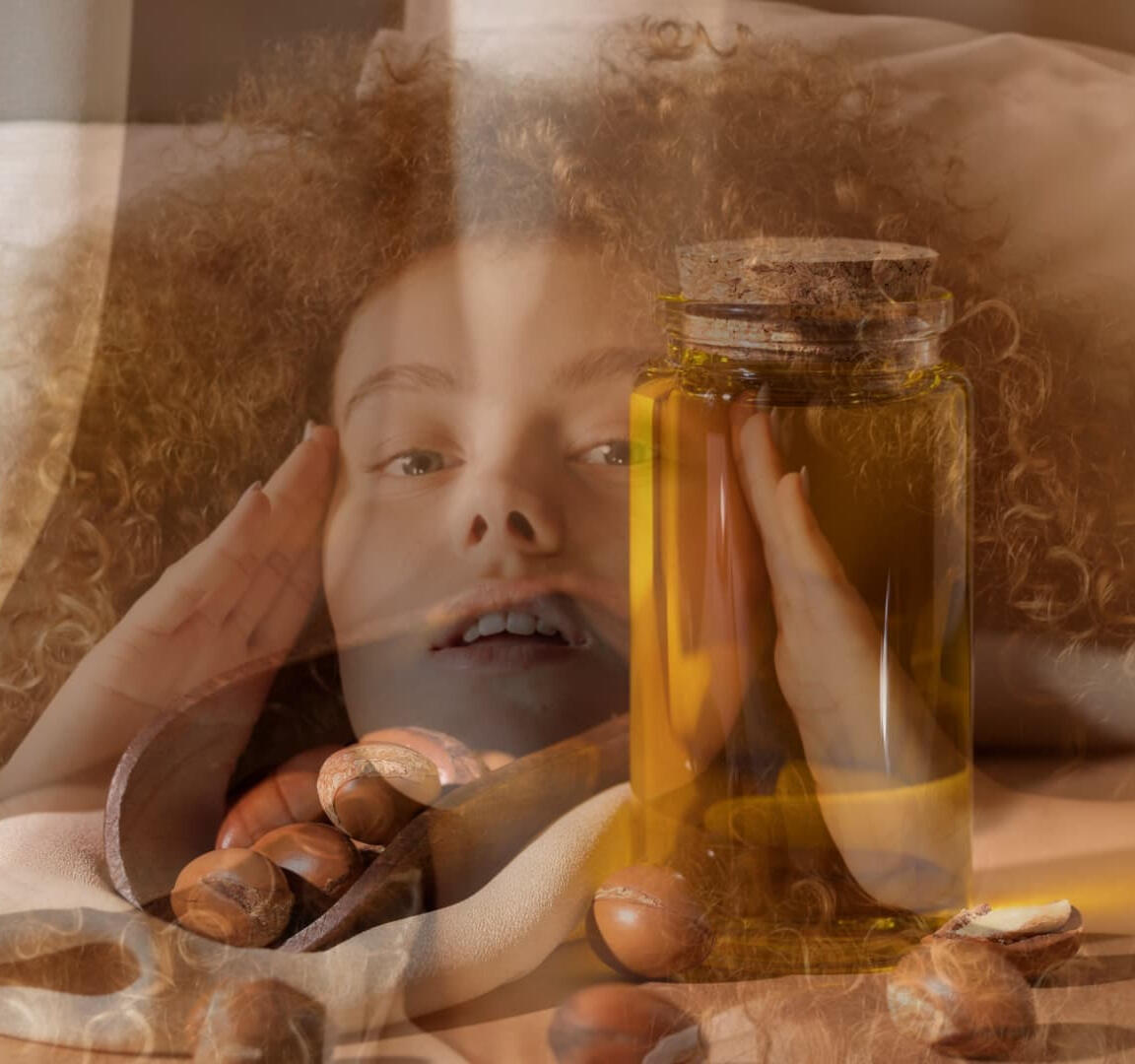 Abya cosmetics Argan Bio Huile d'argan pure bio Abya Cosmetics en flacon avec ingrédients naturels